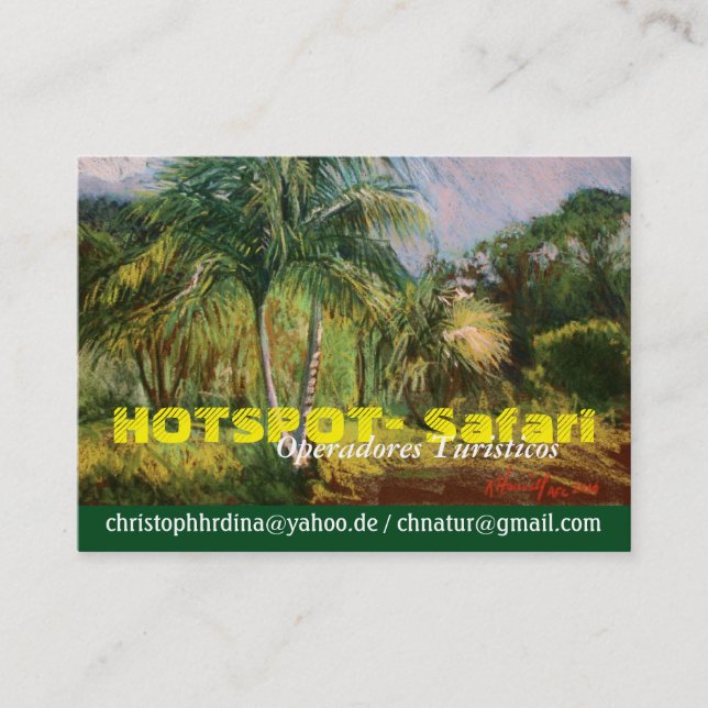 Tropical Business Cards (Front)