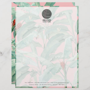 Tropical Business Logo Professional Letterhead
