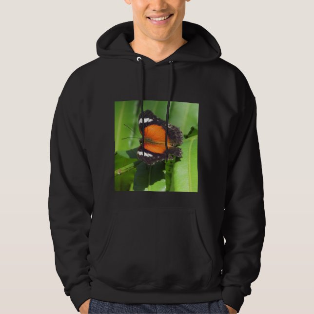 Tropical Butterfly Hooded Sweatshirt (Front)