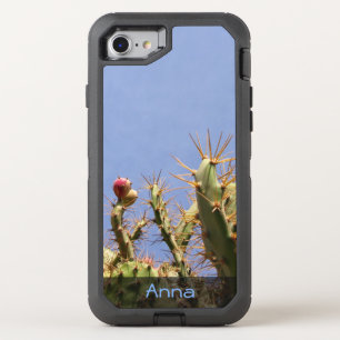 Tropical Cactus Biological Blue Skies any Text OtterBox Defender iPhone SE/8/7 Case