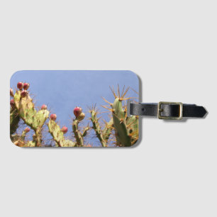 Tropical Cactus Biological Blue Skies Luggage Tag