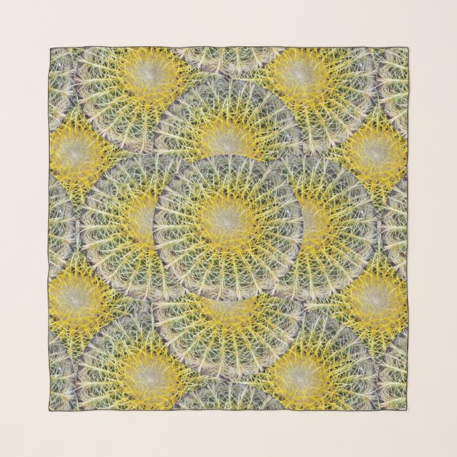 Tropical Cactus Design Scarf (Front)