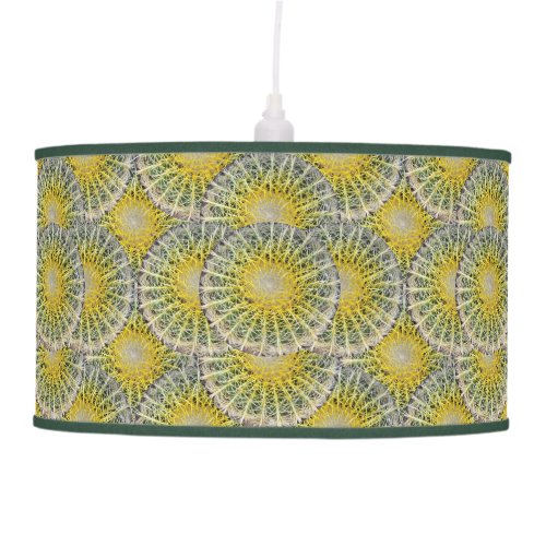 Tropical Cactus Photo Botanical Pattern Ceiling Lamp