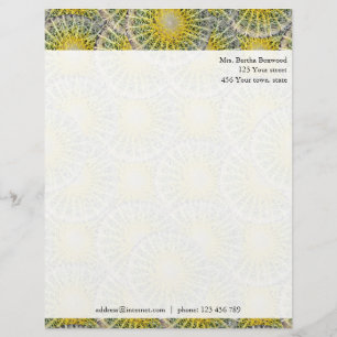 Tropical Cactus Photo Custom Address Letterhead