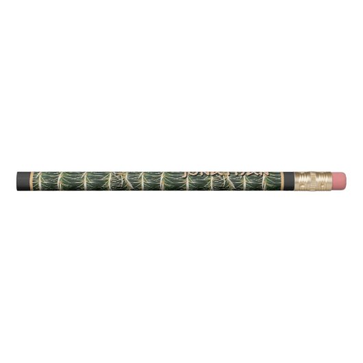 Tropical Cactus with Custom Name Pencil (Rotated 90)