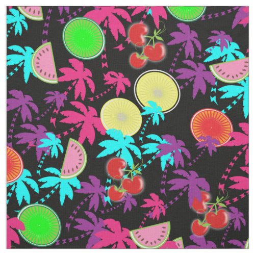 Tropical Calypso Hawaiian Themed Fabric