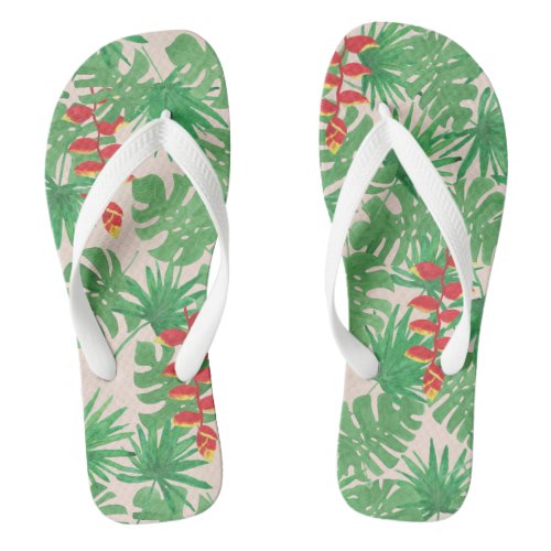 Tropical Canopy Flip Flops