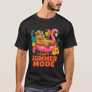 Tropical Capybara Summer Vibes T-Shirt