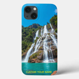 "Tropical Cascade – Nature’s Power in Your Pocket" iPhone 13 Case