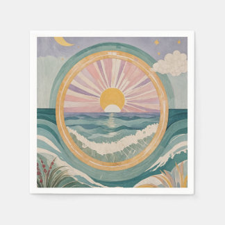 Tropical Celestial Shore Napkins
