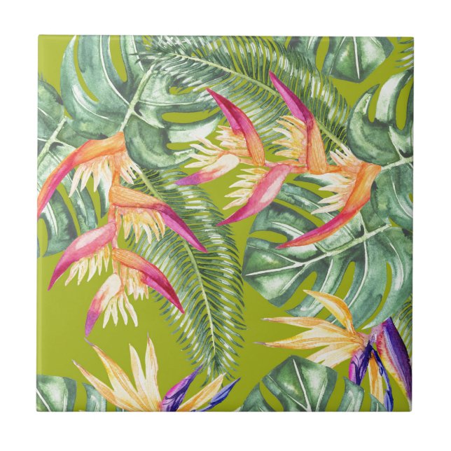 Tropical Ceramic Tile (Front)