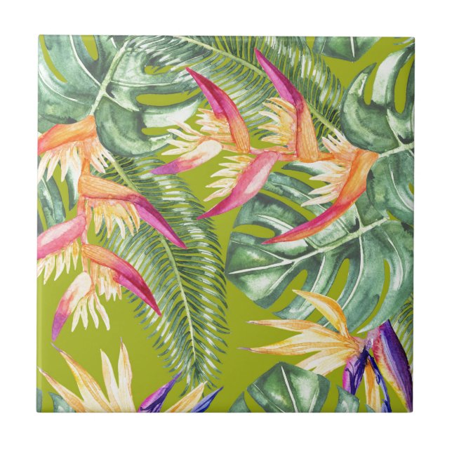 Tropical Ceramic Tile (Front)