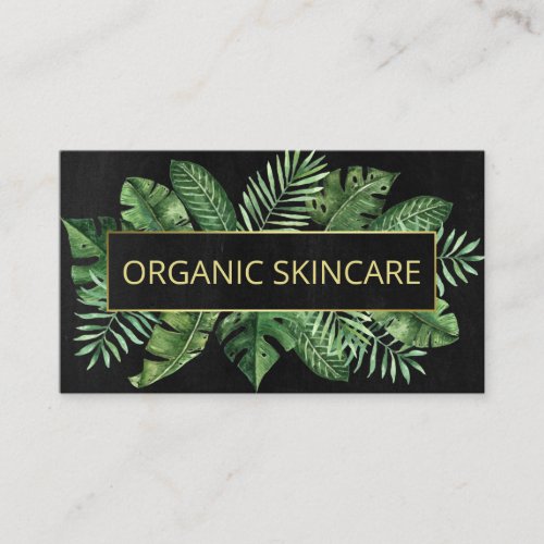 Tropical Chalkboard Organic Skincare Spa Or Soap Business Card