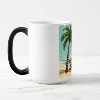 Tropical Chill – Palm Tree & Beach Chair T-Shirt Color Morph Mug