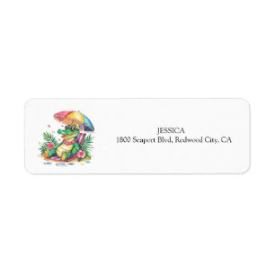 Tropical Chill Relaxing Gator Label