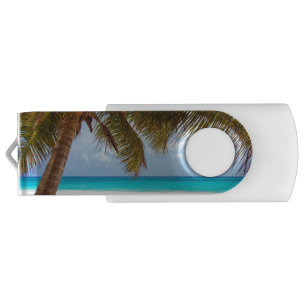 Tropical Chilling Beach Scene USB Flash Drive