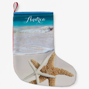 Tropical Christmas Beach Starfish Stocking