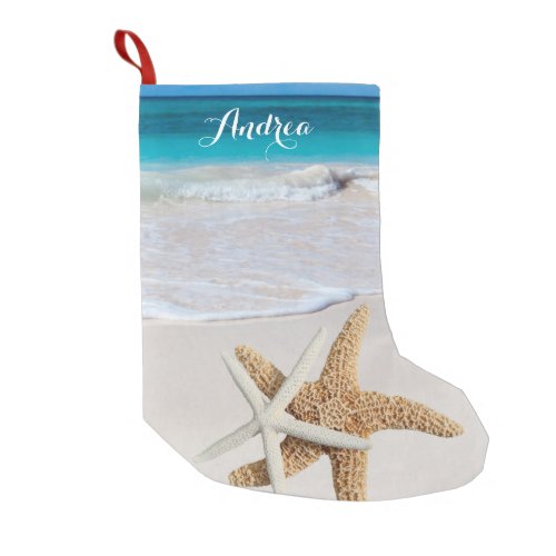 Tropical Christmas Beach Starfish Stocking