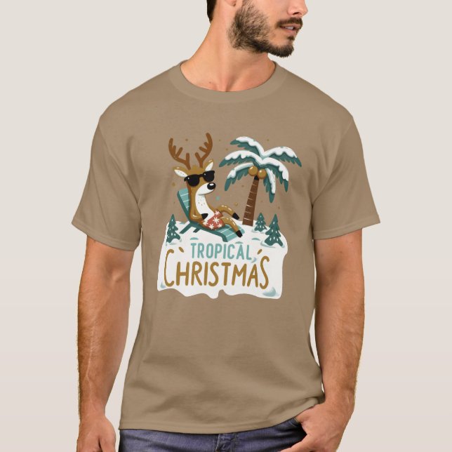 Tropical Christmas boy T-Shirt (Front)