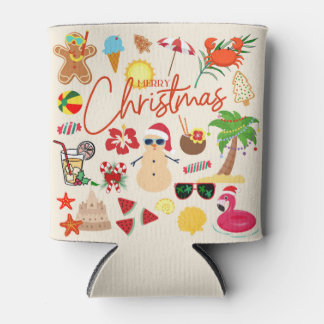 Tropical Christmas Can Cooler
