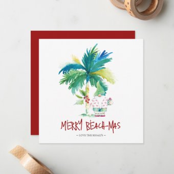 Tropical Christmas Card | Zazzle