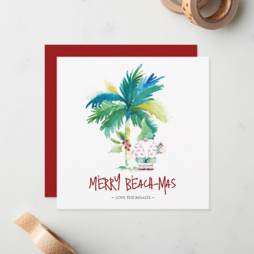 Tropical Christmas Card | Zazzle
