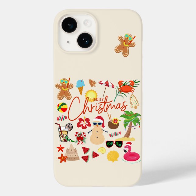 Tropical Christmas Case-Mate iPhone Case (Back)