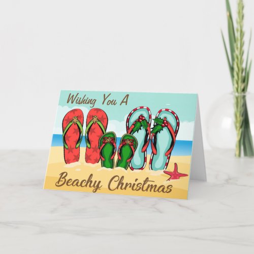 Tropical Christmas Folded Holiday Card
