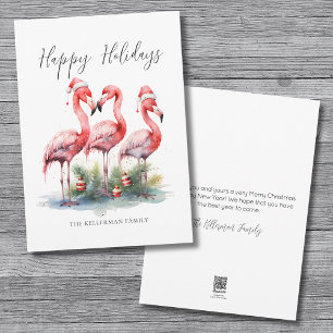 Tropical Christmas Happy Holiday Card