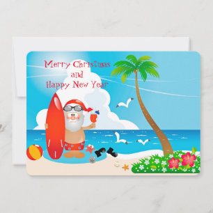Tropical Christmas Holiday Card