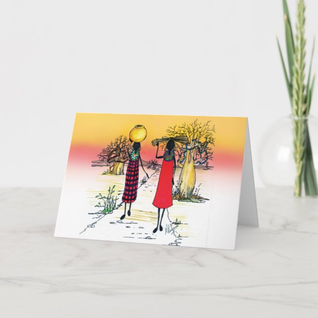 Tropical Christmas Holiday Card (Front)