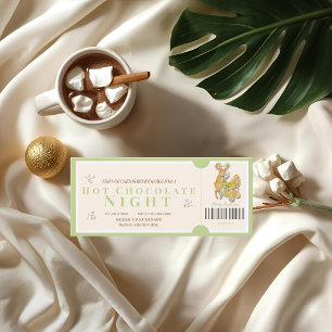 Tropical Christmas Hot Chocolate Voucher Card