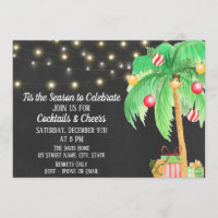 Tropical Christmas Invitation