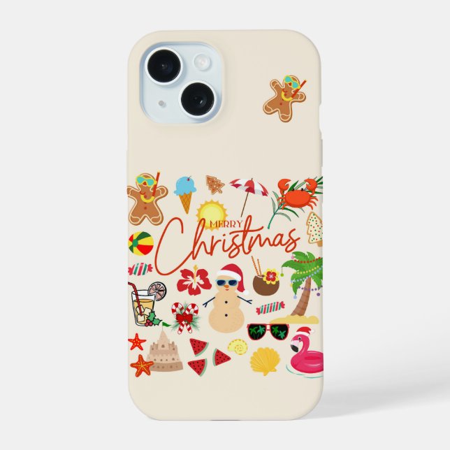 Tropical Christmas Iphone Case (Back)