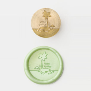 Tropical Christmas Island Wax Seal Stamp