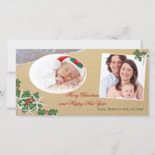 Tropical Christmas Multi_Photo Family Card