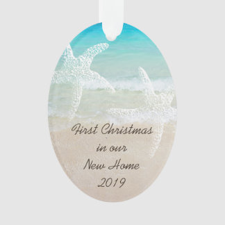 Tropical Christmas New Home Coastal Theme Ornament