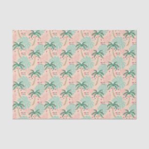 Tropical Christmas Palm Tree Merry Xmas Decoupage Tissue Paper