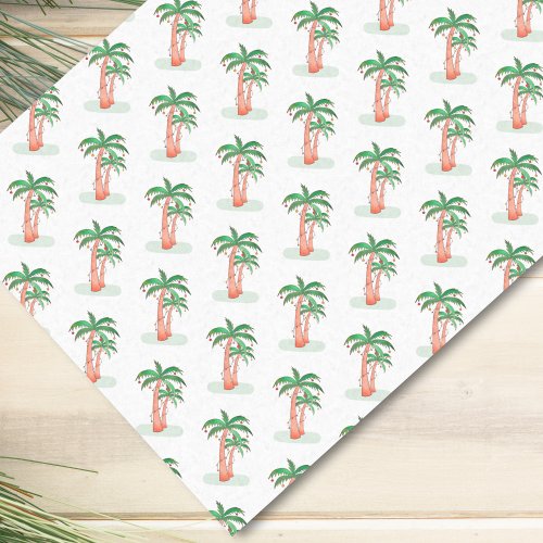 Tropical Christmas Palm Trees Tissue Paper