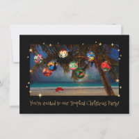 Tropical Christmas Party Invitation