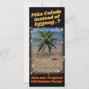 Tropical Christmas Party Invitation