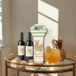 Tropical Christmas Party Tote Wine Bag