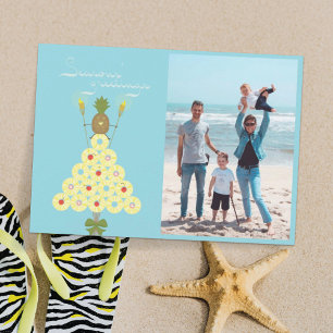 Tropical Christmas Photo Christmas Card