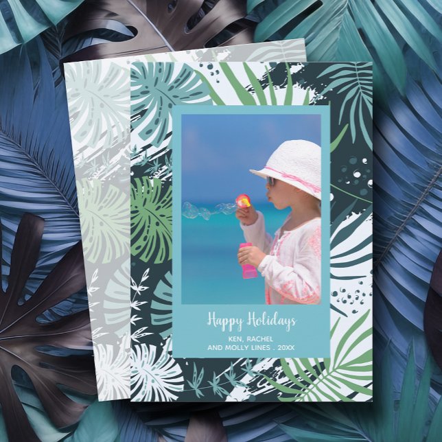 Tropical Christmas Photo Holiday Card (Creator Uploaded)