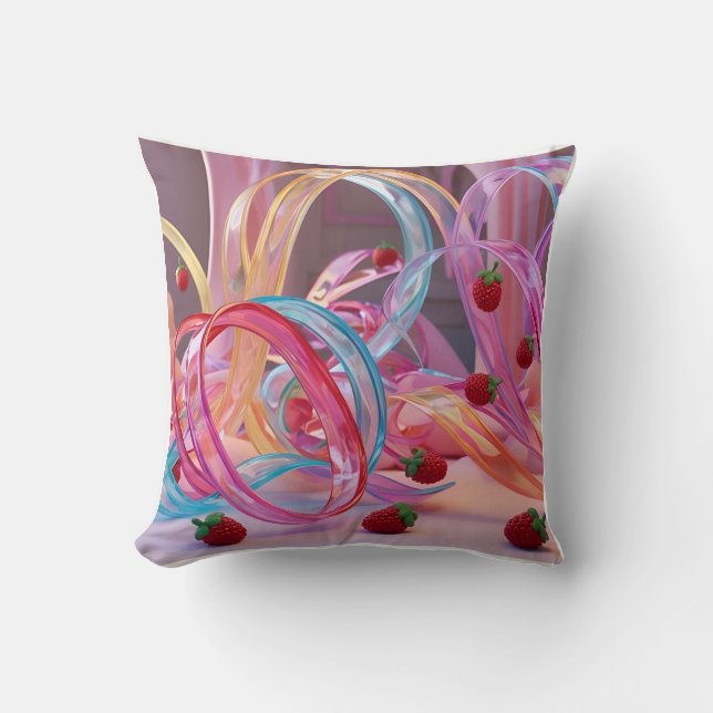 Tropical Christmas Pillow: Xmas in July 2-in-1 Throw Pillow (Front)