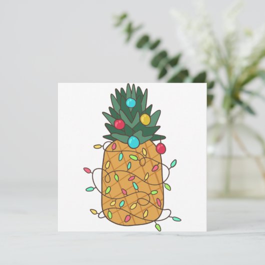 Tropical Christmas Pineapple (Standing Front)