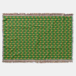 Tropical Christmas Pineapple Warm Xmas Holiday Gre Throw Blanket