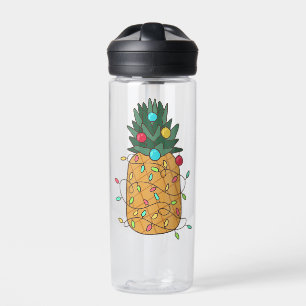 Tropical Christmas Pineapple Water Bottle