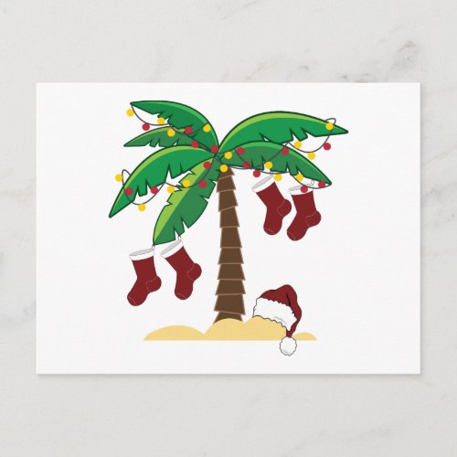 Tropical Christmas Postcard