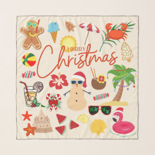 Tropical Christmas Scarf